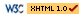 Codice della pagina XHTML validato W3C